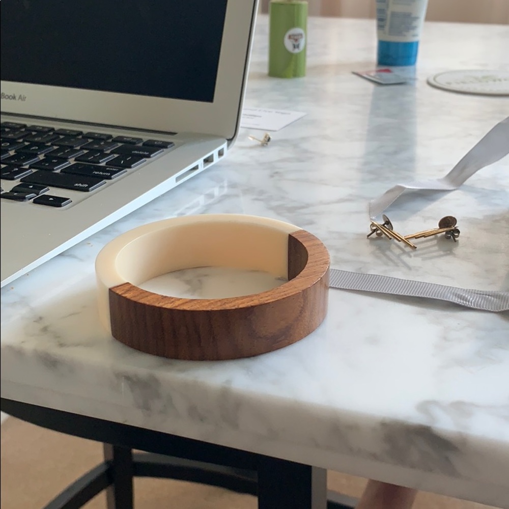 Wood / Ivory Bangle - Picture 3 of 4